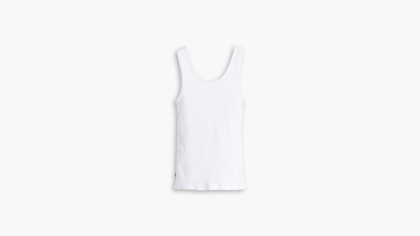 Back-facing shot of Levi’s Women’s Classic Fit Tank, white