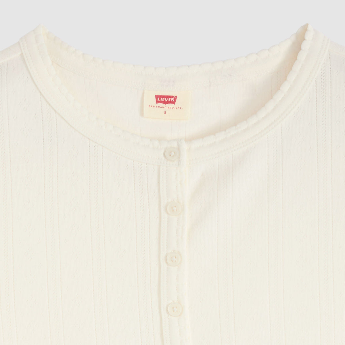 Levi's® Women's Dry Goods Pointelle Short-Sleeve Henley