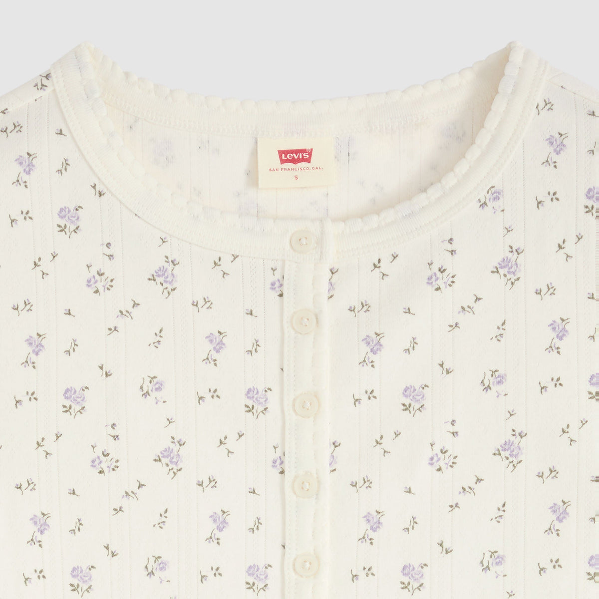 Levi's® Women's Dry Goods Pointelle Short-Sleeve Henley