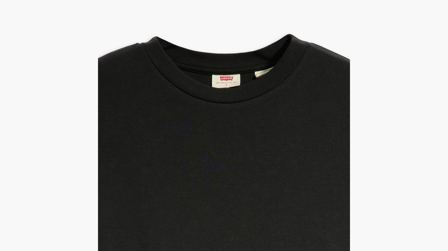 Closer shot of Levi’s Women’s Essential Sporty T-Shirt, black, front