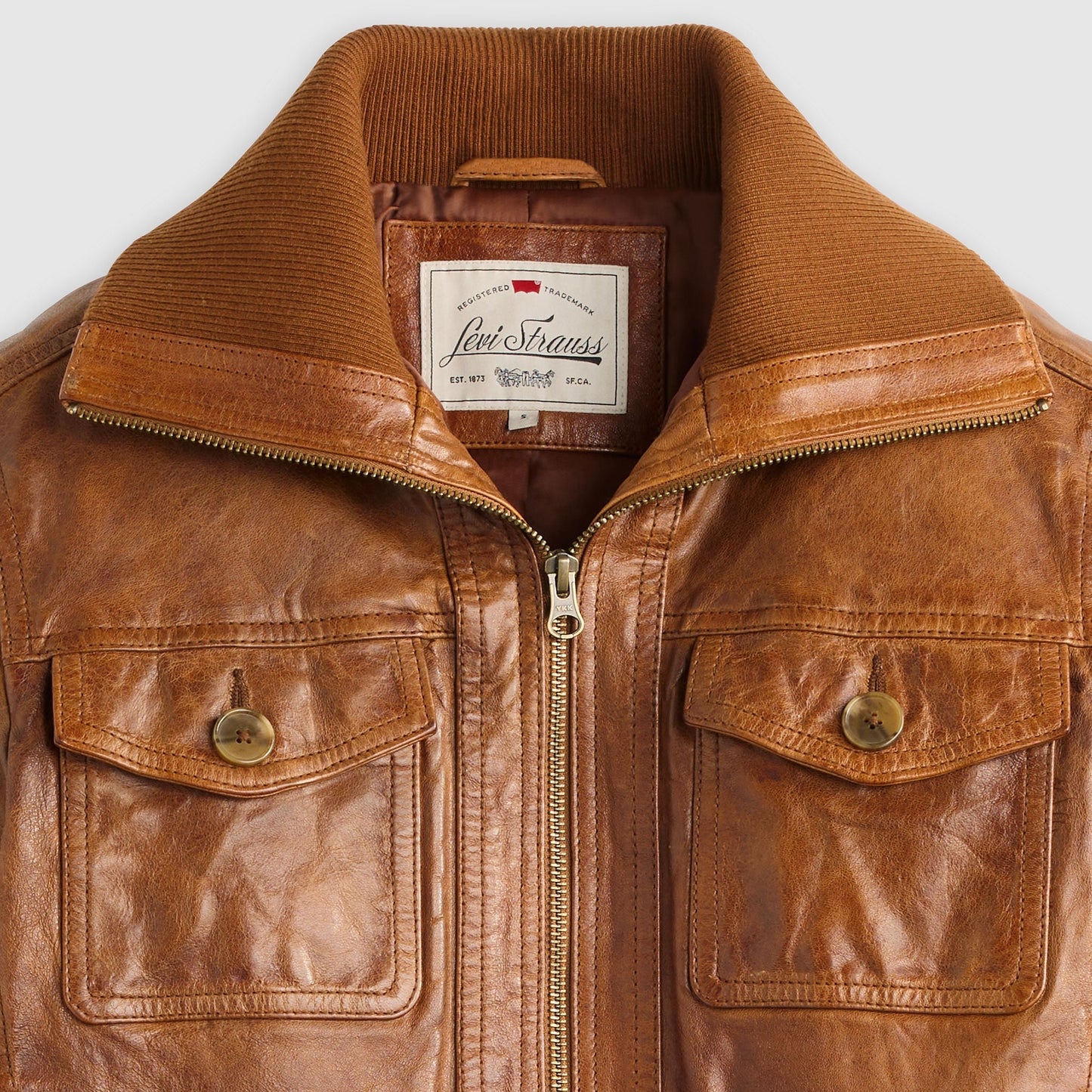 Levi's® Women's Kira Shrunken Leather Bomber Jacket