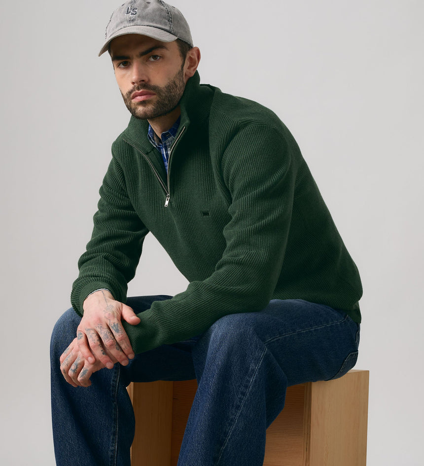 Main 4 - Levi's® Men's Housemark Quarter Zip Sweater - 0058U0001