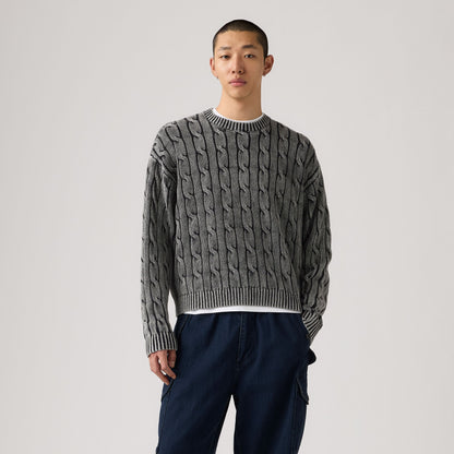 Thumbnail 1 - Levi's® Men's Carmel Cable Crew Sweater - 0058W0002