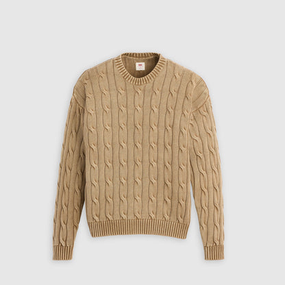 Thumbnail 5 - Levi's® Men's Carmel Cable Crew Sweater - 0058W0003