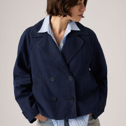 Thumbnail 4 - Levi's® Women's Bree Cropped Swing Trench Jacket - 005AO0003