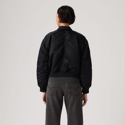 Thumbnail 2 - Levi's® Women's Bowie Cropped Bomber Jacket - 005AQ0001