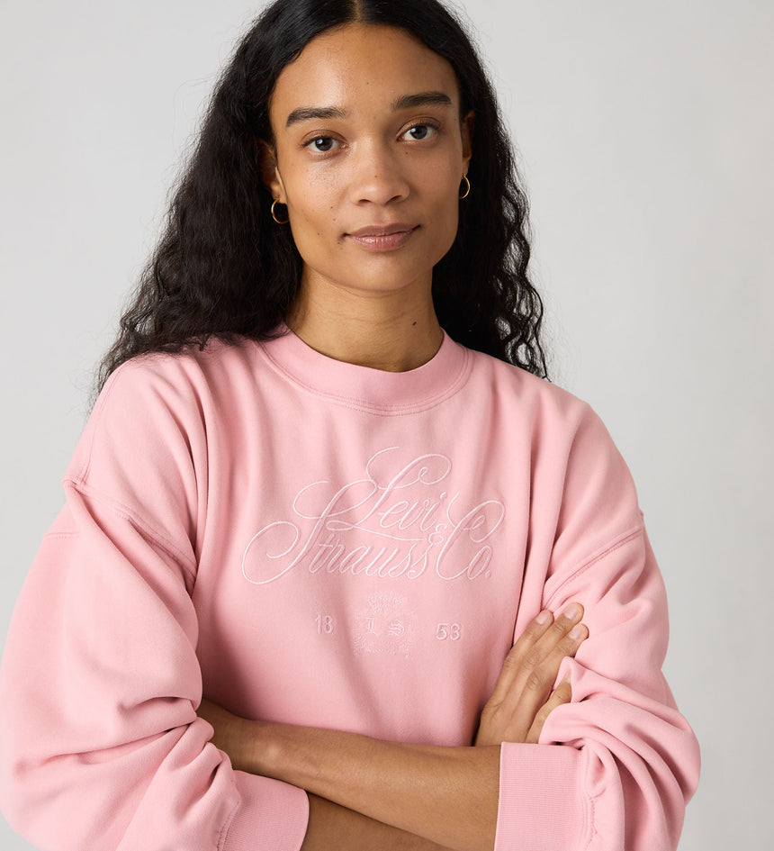 Main 4 - Levi's® Women's Graphic Vintage Boxy Sweatshirt - 005OZ0014