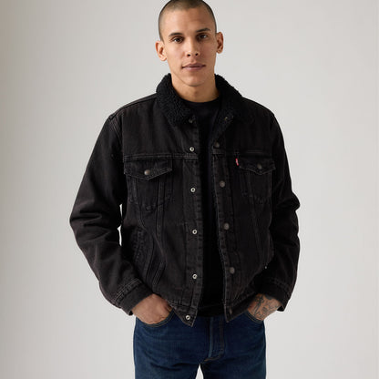 Thumbnail 3 - Levi's® Men's Type III Sherpa Trucker Jacket - 163650291