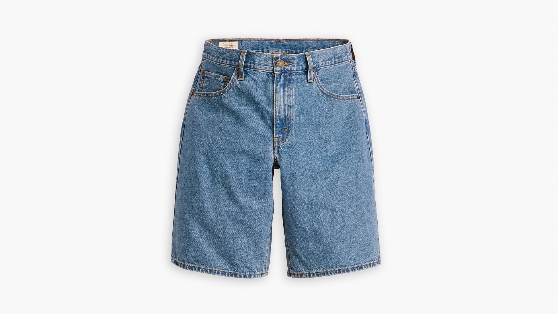 Front-facing shot of Levi's shorts