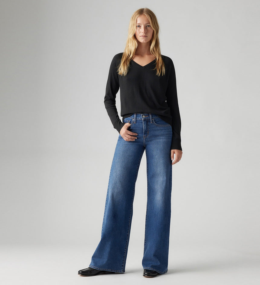 Main 4 - Levi's® Women's 318 Shaping Wide Leg Jeans - 001PZ0001