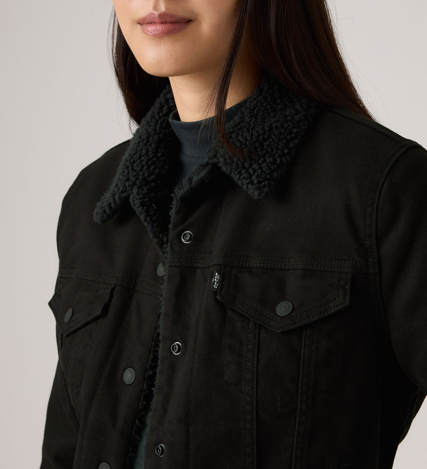 Main 5 - Levi’s® Women's Original Sherpa Trucker Jacket - 361360020