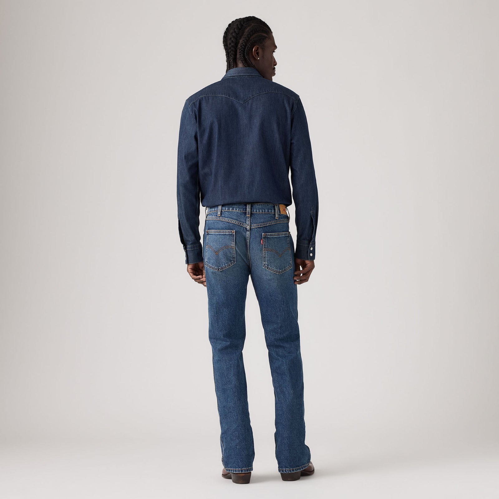 Main 4 - Levi's® Men's 507 Western Slim Bootcut Jeans - 0098C0006