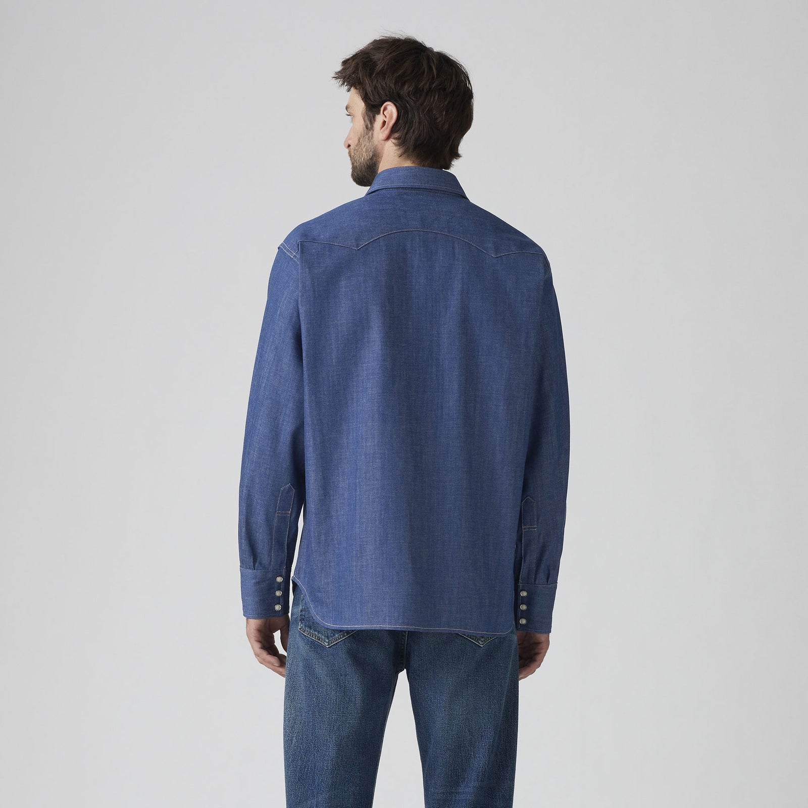 Main 3 - Levi's® Vintage Clothing Men's 1955 Shorthorn Sawtooth Shirt - 001L70002