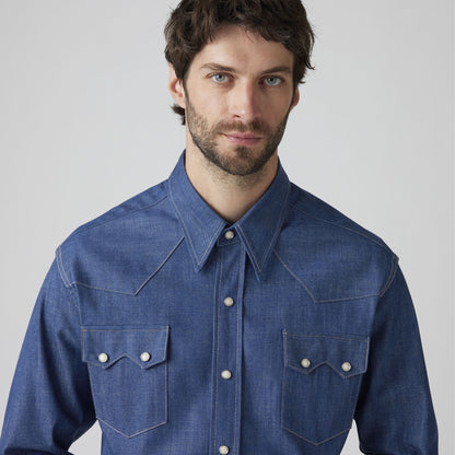 Thumbnail 4 - Levi's® Vintage Clothing Men's 1955 Shorthorn Sawtooth Shirt - 001L70002