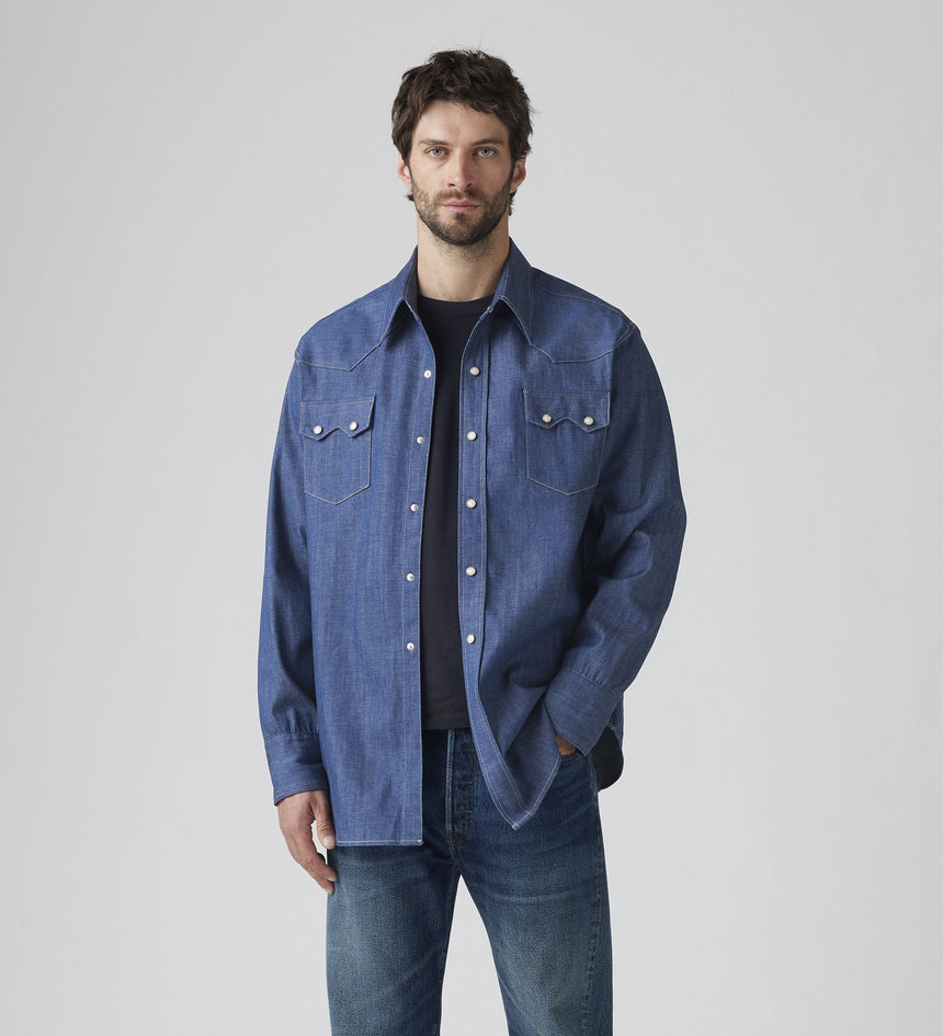 Main 1 - Levi's® Vintage Clothing Men's 1955 Shorthorn Sawtooth Shirt - 001L70002