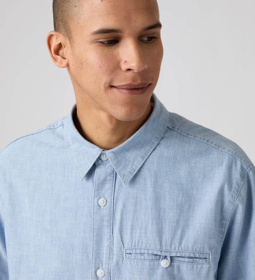Main 4 - Levi's® Men's Short-Sleeve Zandt Cropped Shirt - 003NV0003