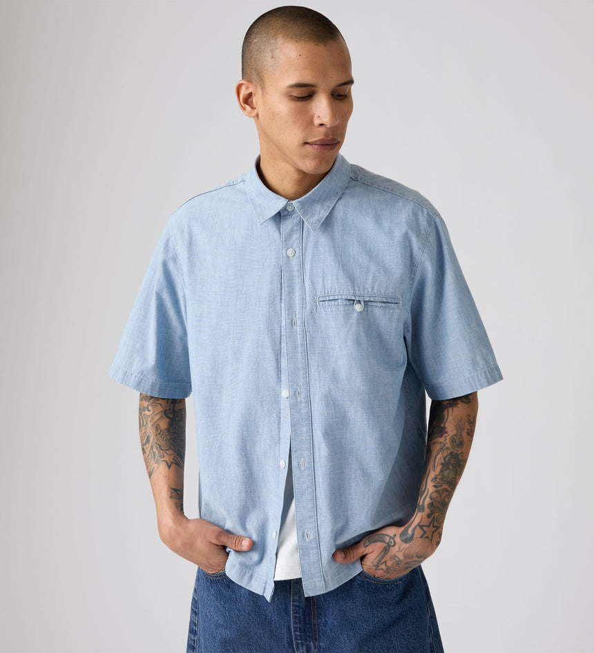 Main 1 - Levi's® Men's Short-Sleeve Zandt Cropped Shirt - 003NV0003