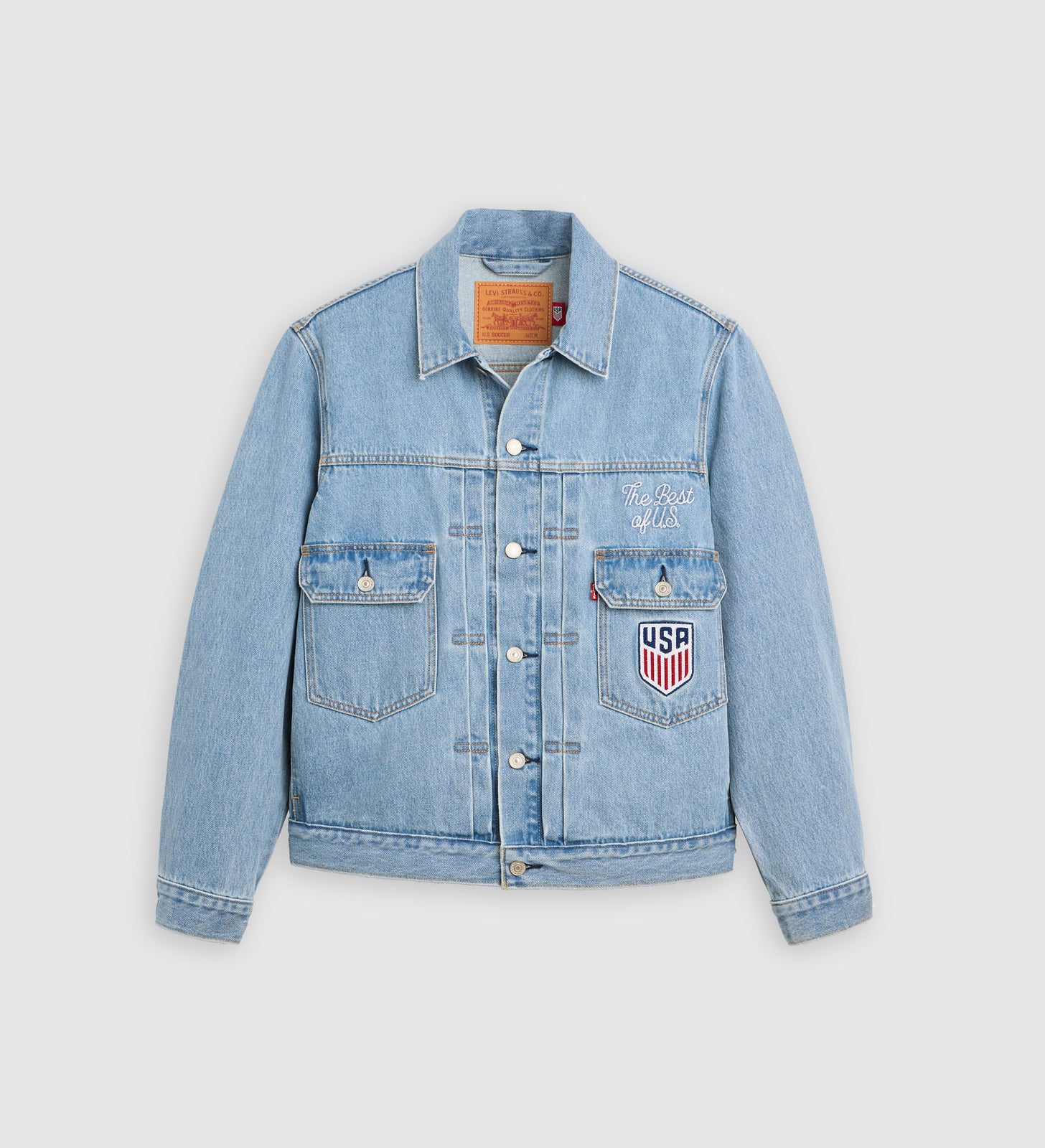 Main 7 - Levi's® U.S. Soccer Type II Trucker Jacket - 006GH0000