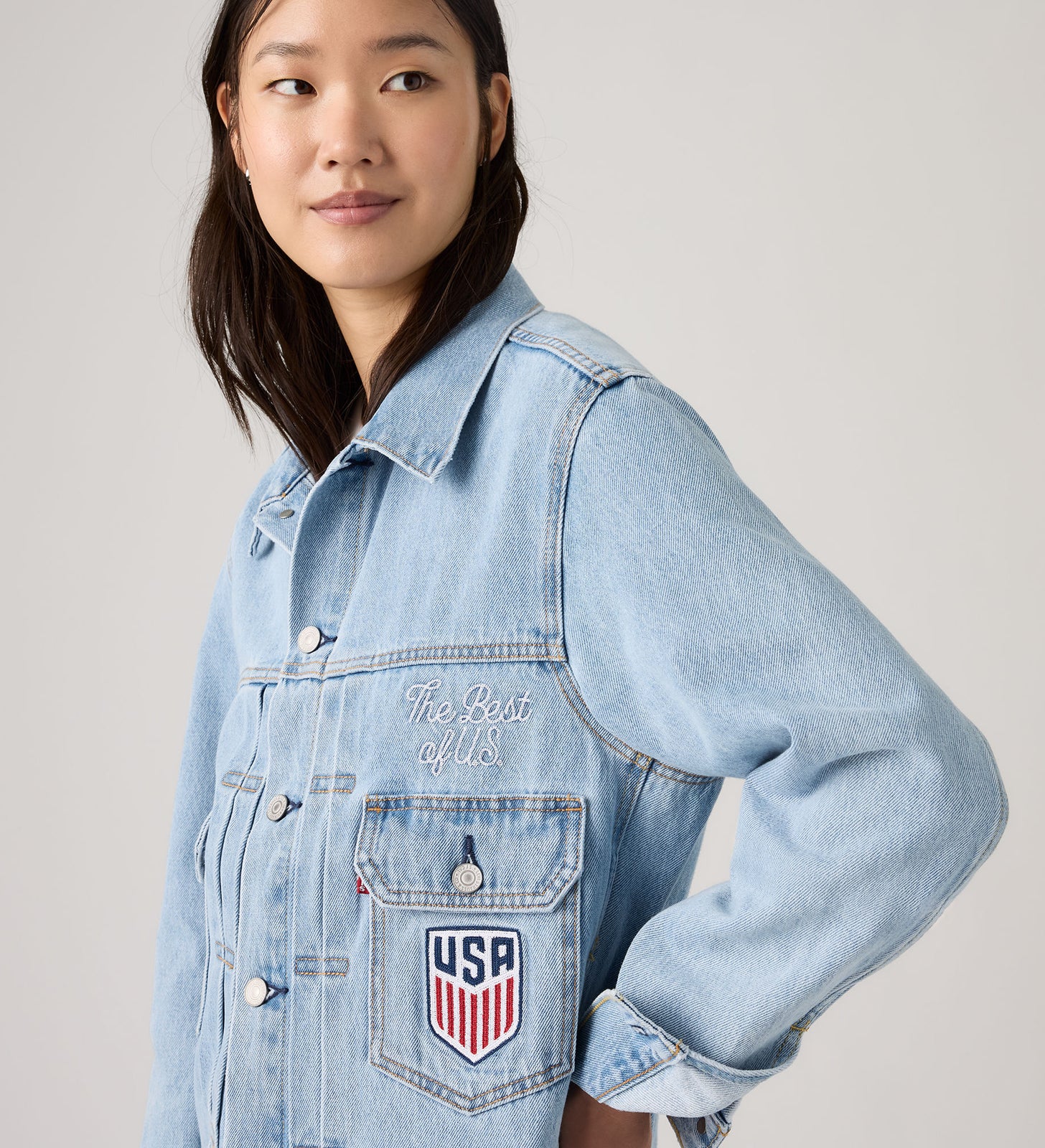 Main 3 - Levi's® U.S. Soccer Type II Trucker Jacket - 006GH0000