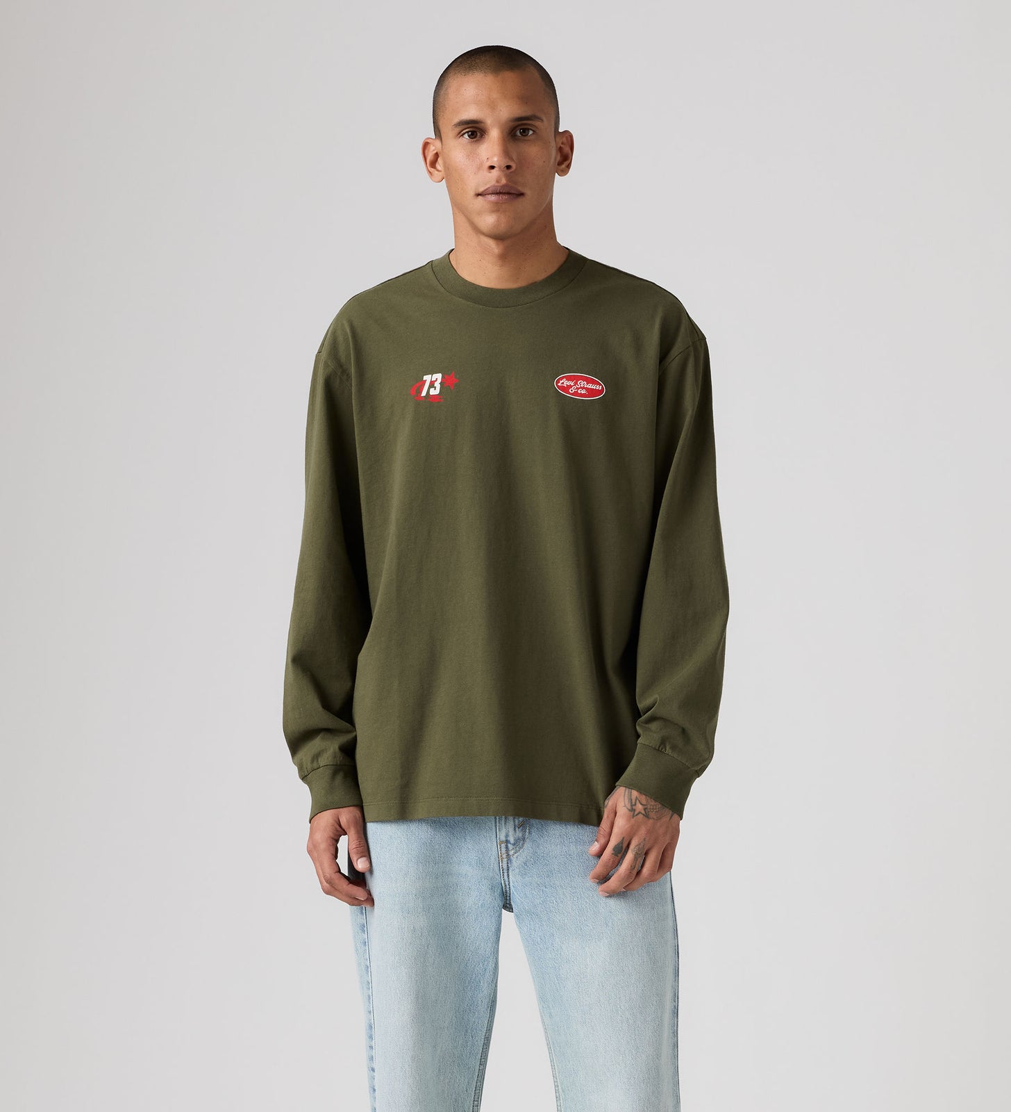 Main 1 - Levi's® Men's Long-Sleeve Graphic Authentic T-Shirt - A61450106