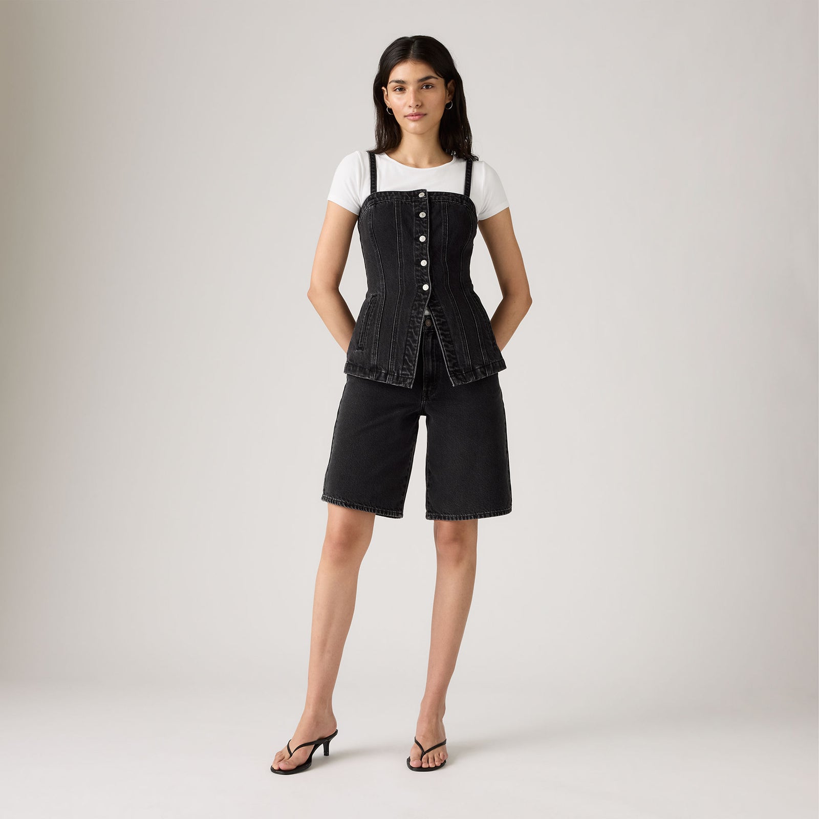 Main 4 - Levi's® Women's Baggy Dad Jorts - 000MJ0009