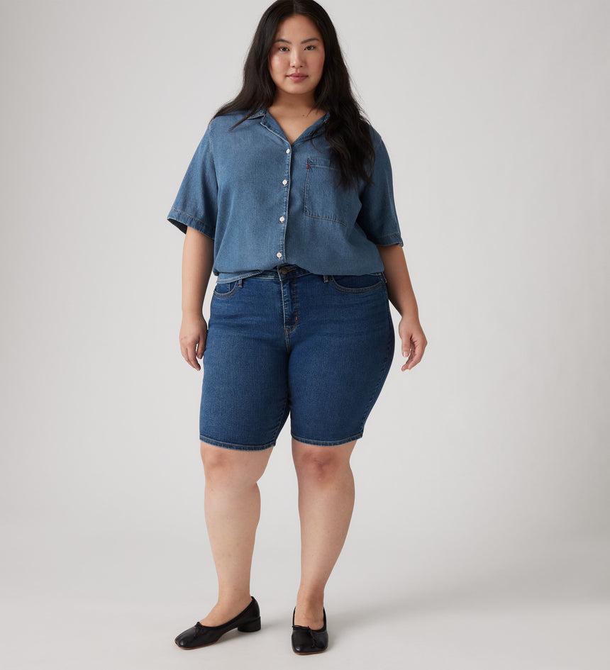 Main 1 - Levi's® Women's Shaping Bermuda Shorts (Plus Size) - 001VF0002
