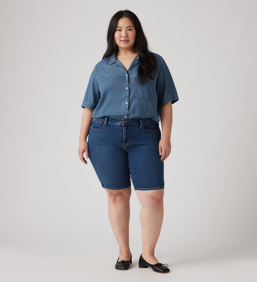 Main 4 - Levi's® Women's Shaping Bermuda Shorts (Plus Size) - 001VF0002