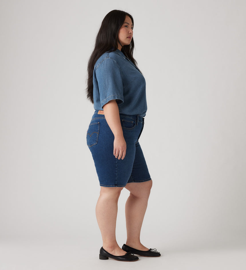 Main 3 - Levi's® Women's Shaping Bermuda Shorts (Plus Size) - 001VF0002