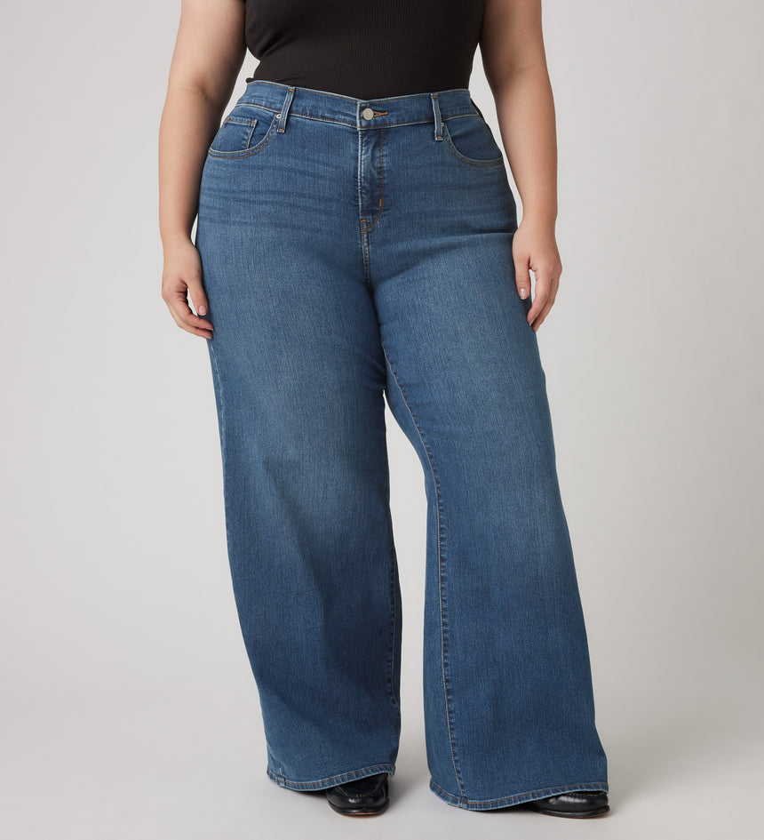 Main 5 - Levi's® Women's 318 Shaping Wide-Leg Jeans (Plus Size) - 0033F0000
