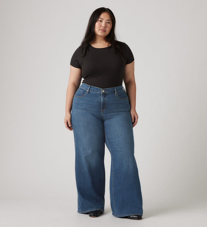 Main 1 - Levi's® Women's 318 Shaping Wide-Leg Jeans (Plus Size) - 0033F0000