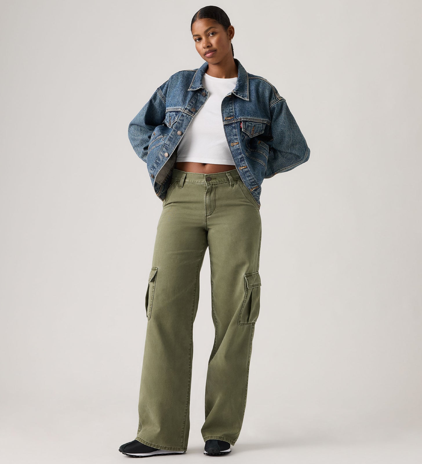 Main 1 - Levi's® Women's Superlow Loose Cargos - 005FX0000