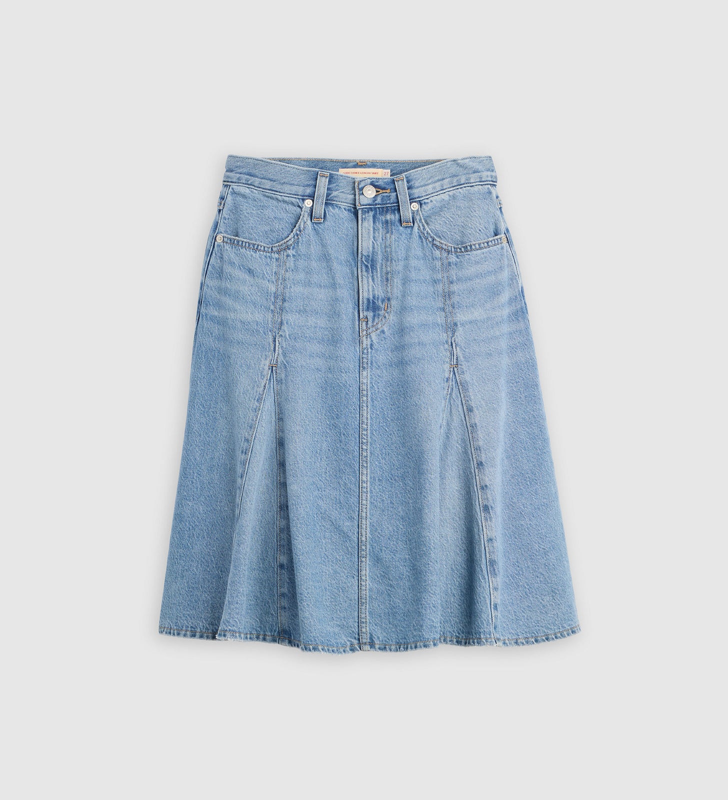 Main 6 - Levi's® Women's Godet Knee-Length Skirt - 005N80002