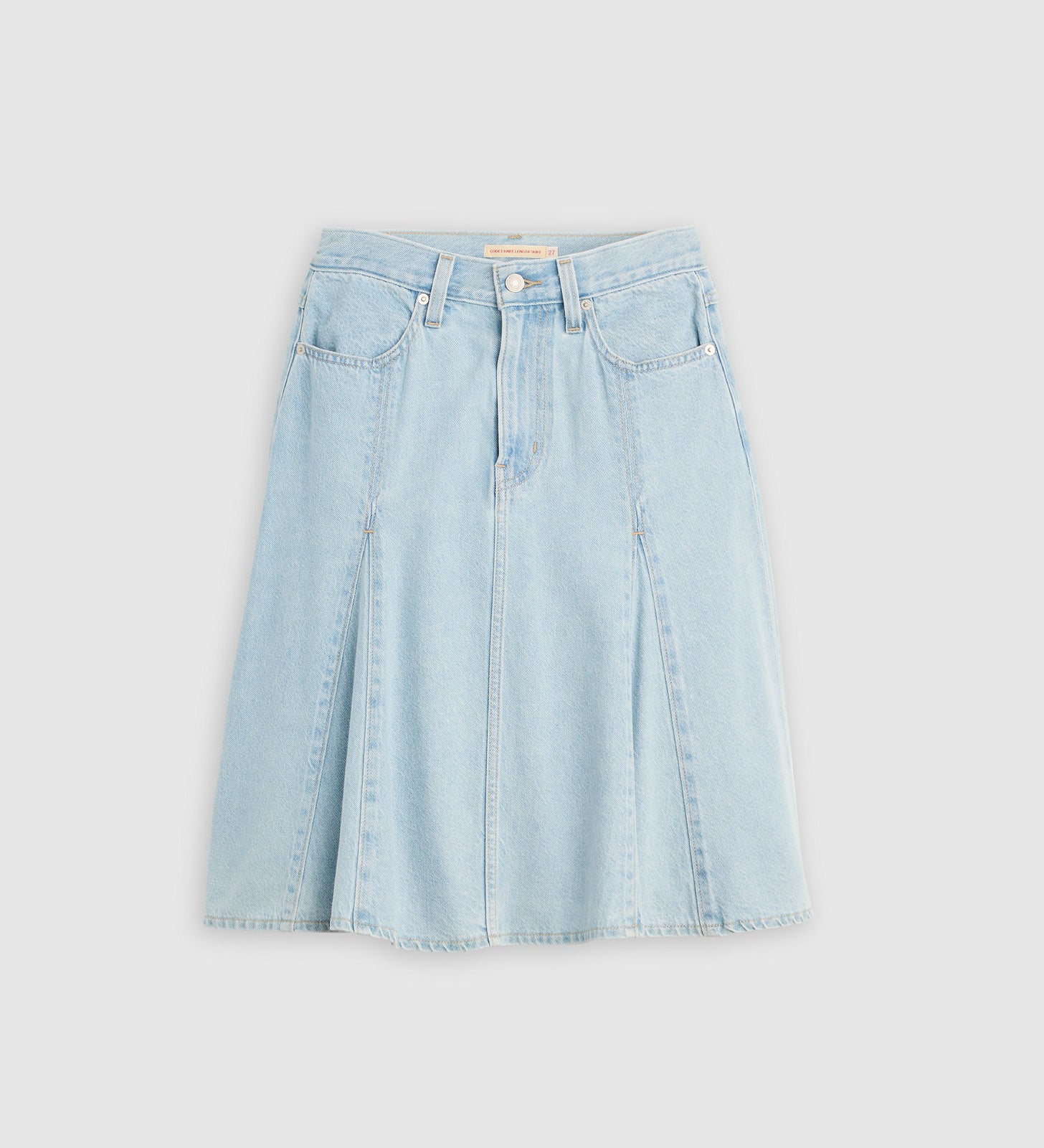 Main 6 - Levi's® Women's Godet Knee-Length Skirt - 005N80003