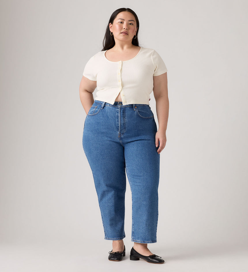 Main 1 - Levi’s® Women's Ribcage Straight Ankle Jeans (Plus Size) - 388430016