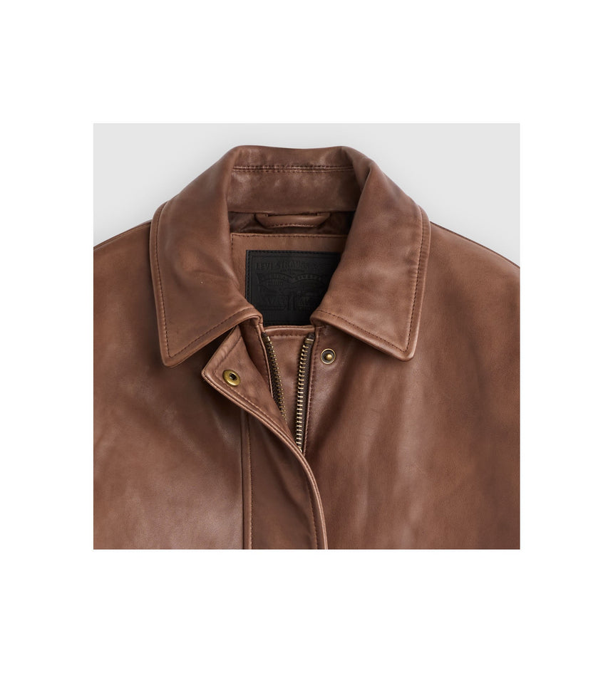 Main 6 - Levi's® Women's Kennedy Dad Leather Jacket - 003G60003