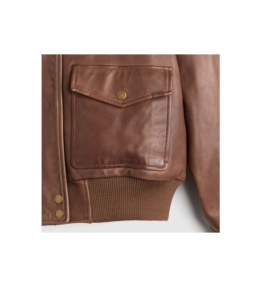 Main 7 - Levi's® Women's Kennedy Dad Leather Jacket - 003G60003