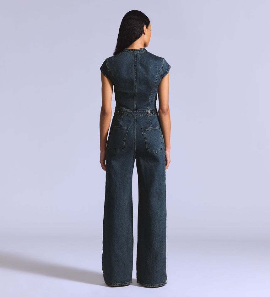 Main 4 - Levi's® Blue Tab Women's Moto Jumpsuit - 003JW0000