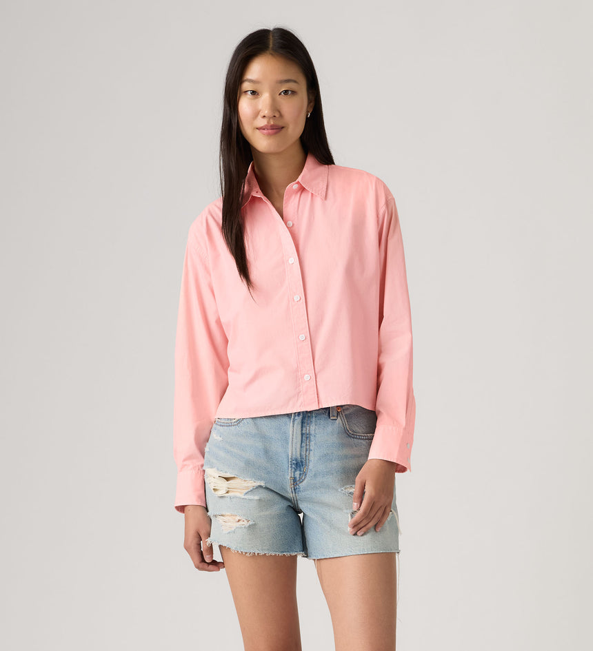 Main 3 - Levi's® Women's Cropped Harlie Shirt - 003P20008