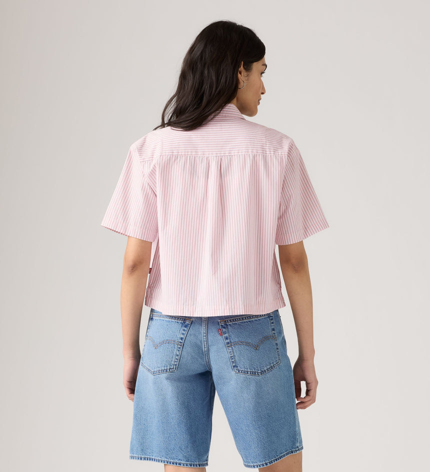 Main 3 - Levi's® Women's Harlie Short-Sleeve Cropped Shirt - 003QI0003