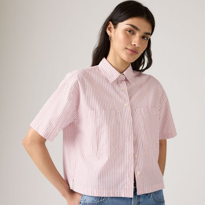 Thumbnail 1 - Levi's® Women's Harlie Short-Sleeve Cropped Shirt - 003QI0003