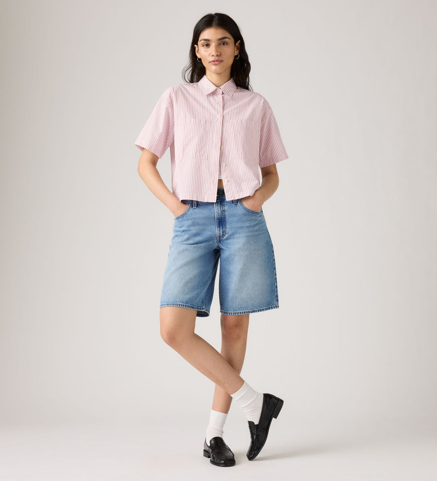 Main 2 - Levi's® Women's Harlie Short-Sleeve Cropped Shirt - 003QI0003