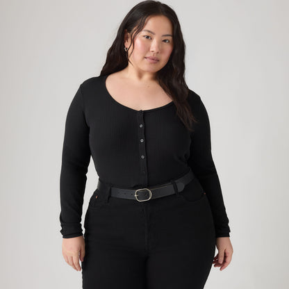 Thumbnail 2 - Levi's® Women's Austen Button-Up Long-Sleeve Top (Plus Size) - 009AZ0000