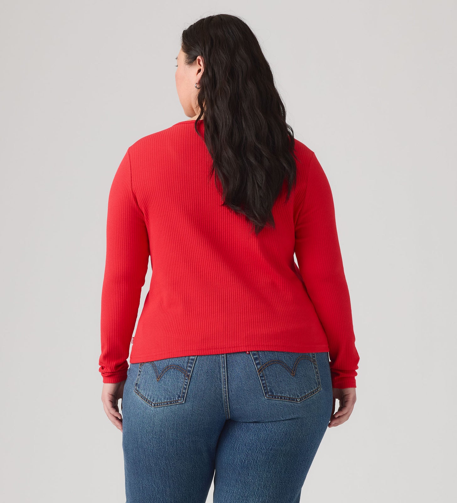 Main 3 - Levi's® Women's Austen Button-Up Long-Sleeve Top (Plus Size) - 009AZ0001
