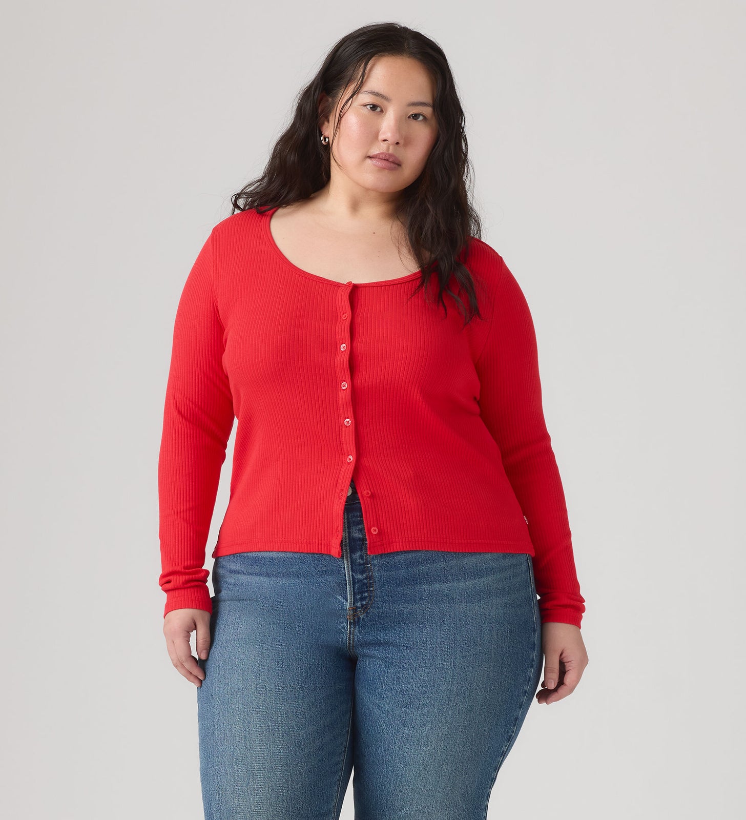 Main 2 - Levi's® Women's Austen Button-Up Long-Sleeve Top (Plus Size) - 009AZ0001
