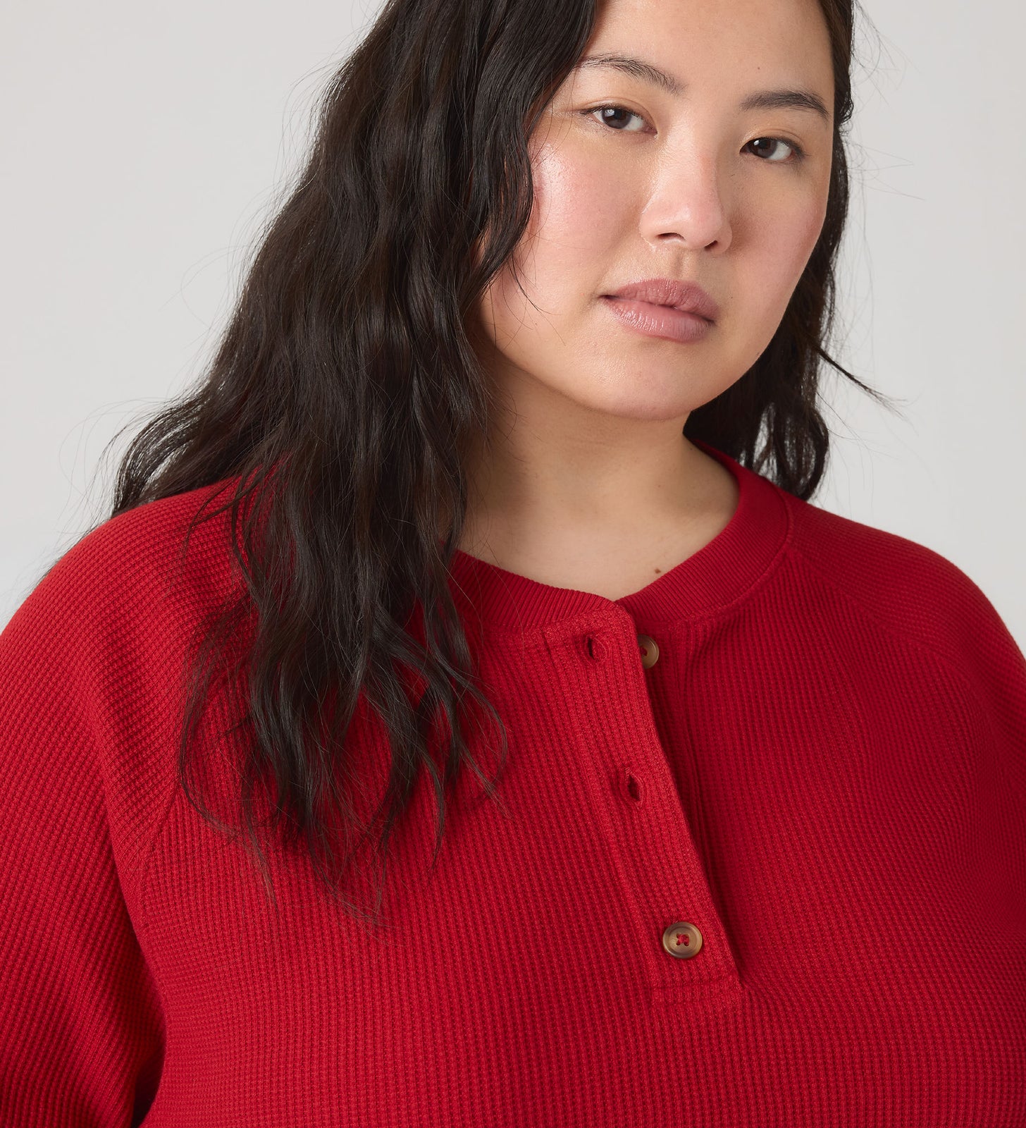 Main 4 - Levi's® Women's Lassen Henley (Plus Size) - 009B00003
