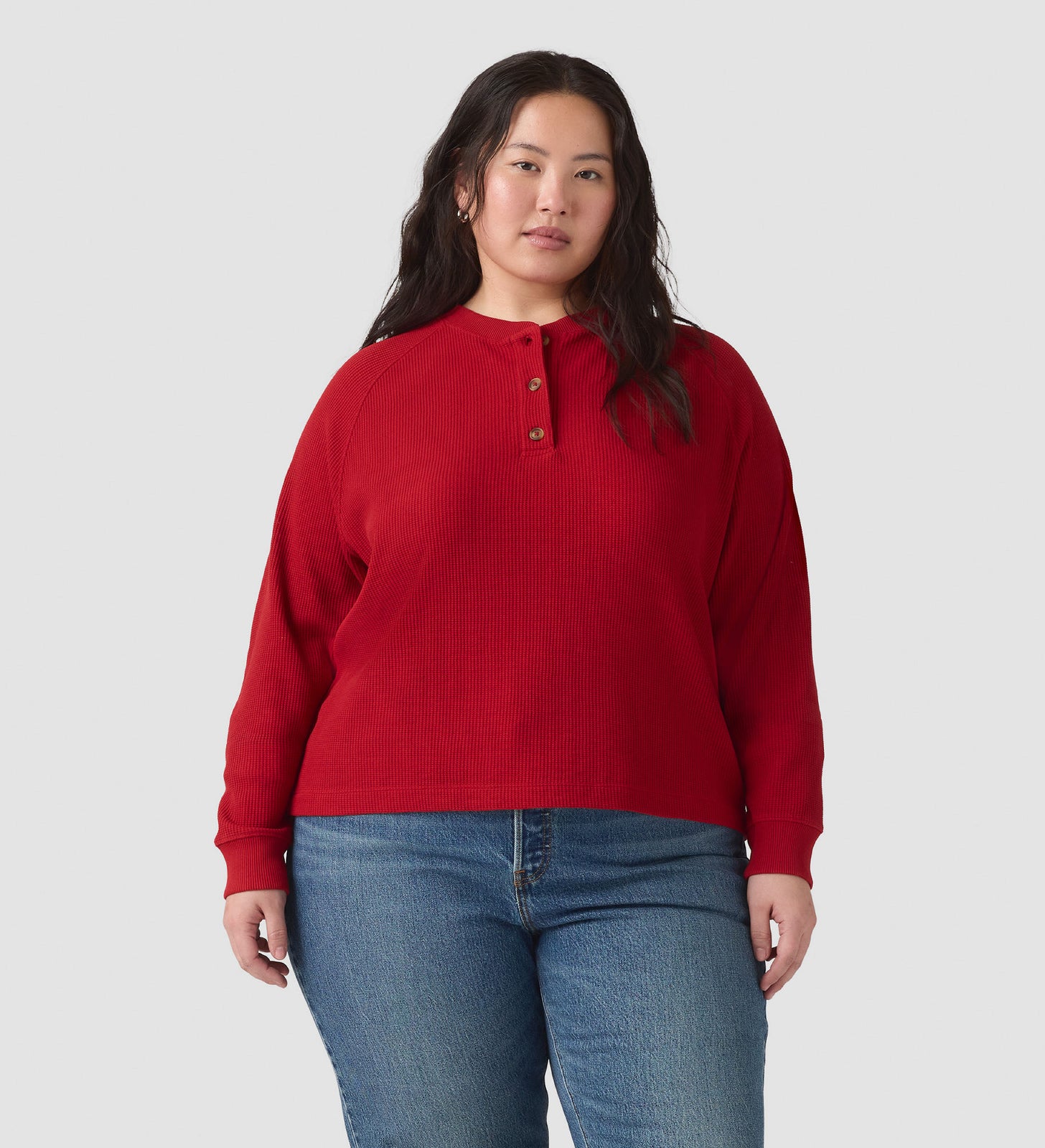 Main 1 - Levi's® Women's Lassen Henley (Plus Size) - 009B00003