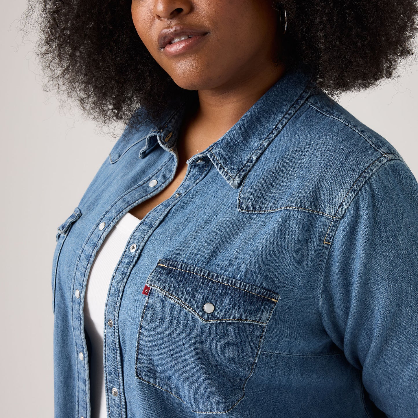 Levi's® Women's Essential Western Shirt (Plus Size)