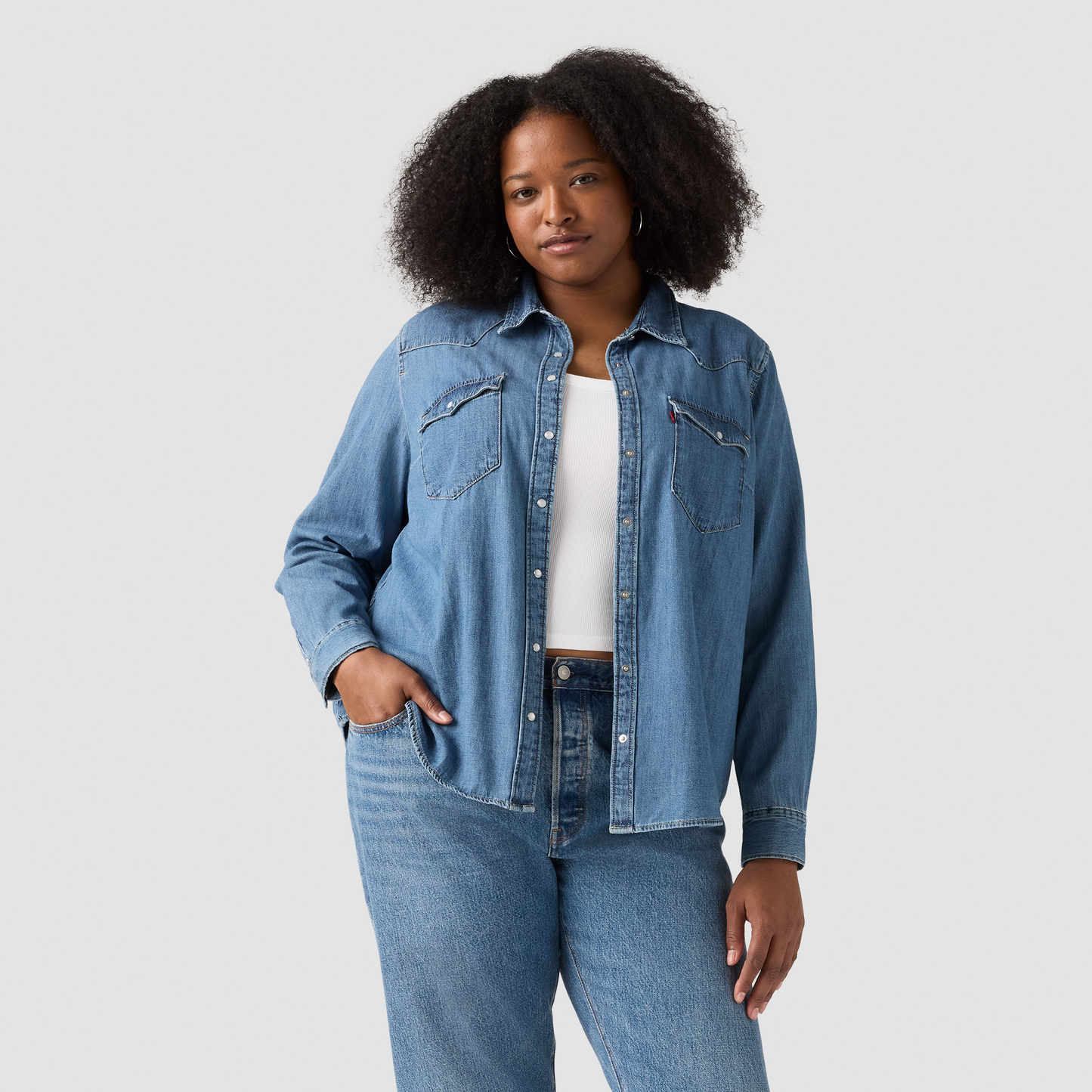 Levi's® Women's Essential Western Shirt (Plus Size)