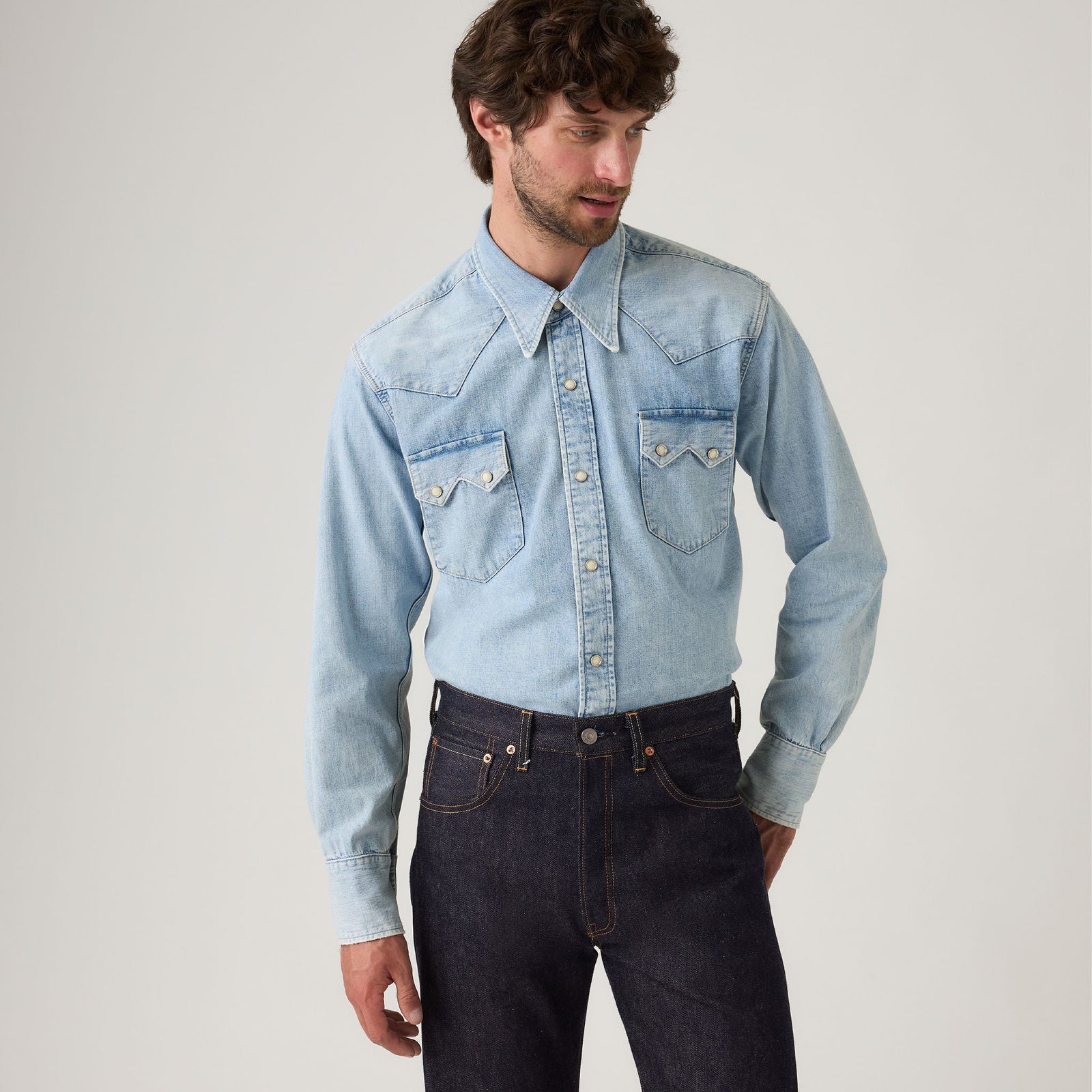 Main 1 - Levi's® Vintage Clothing Men's 1955 Sawtooth Shirt - 001L70003