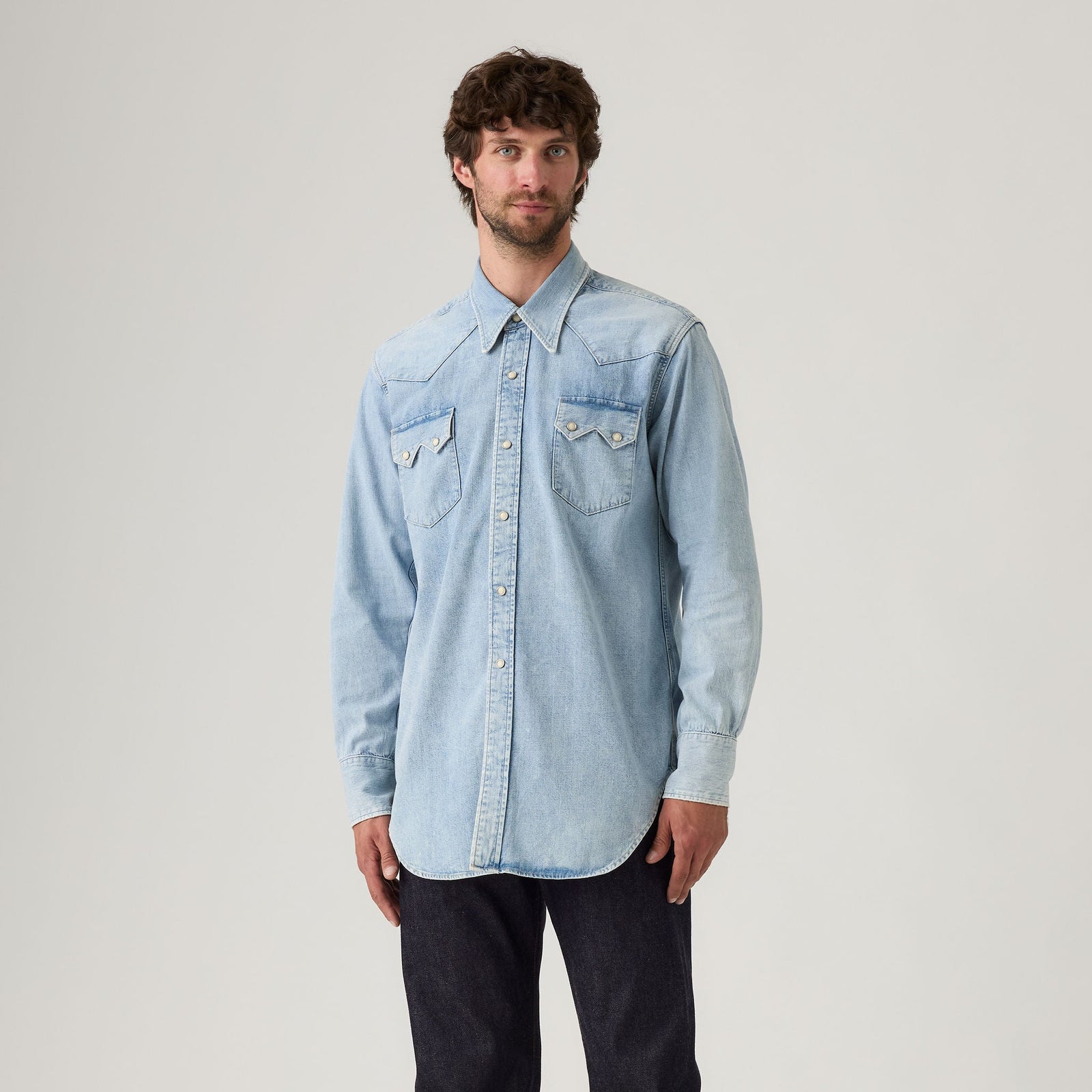 Main 3 - Levi's® Vintage Clothing Men's 1955 Sawtooth Shirt - 001L70003